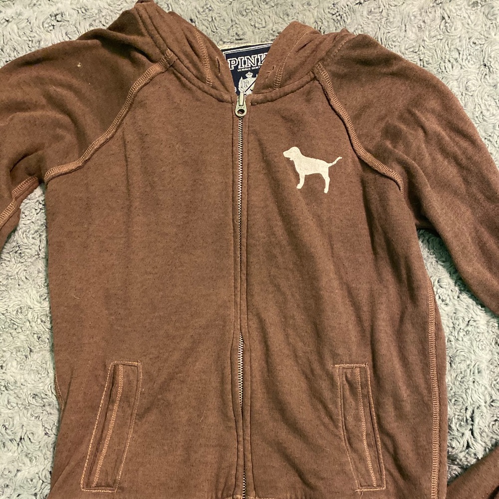 PINK zip up hoodie